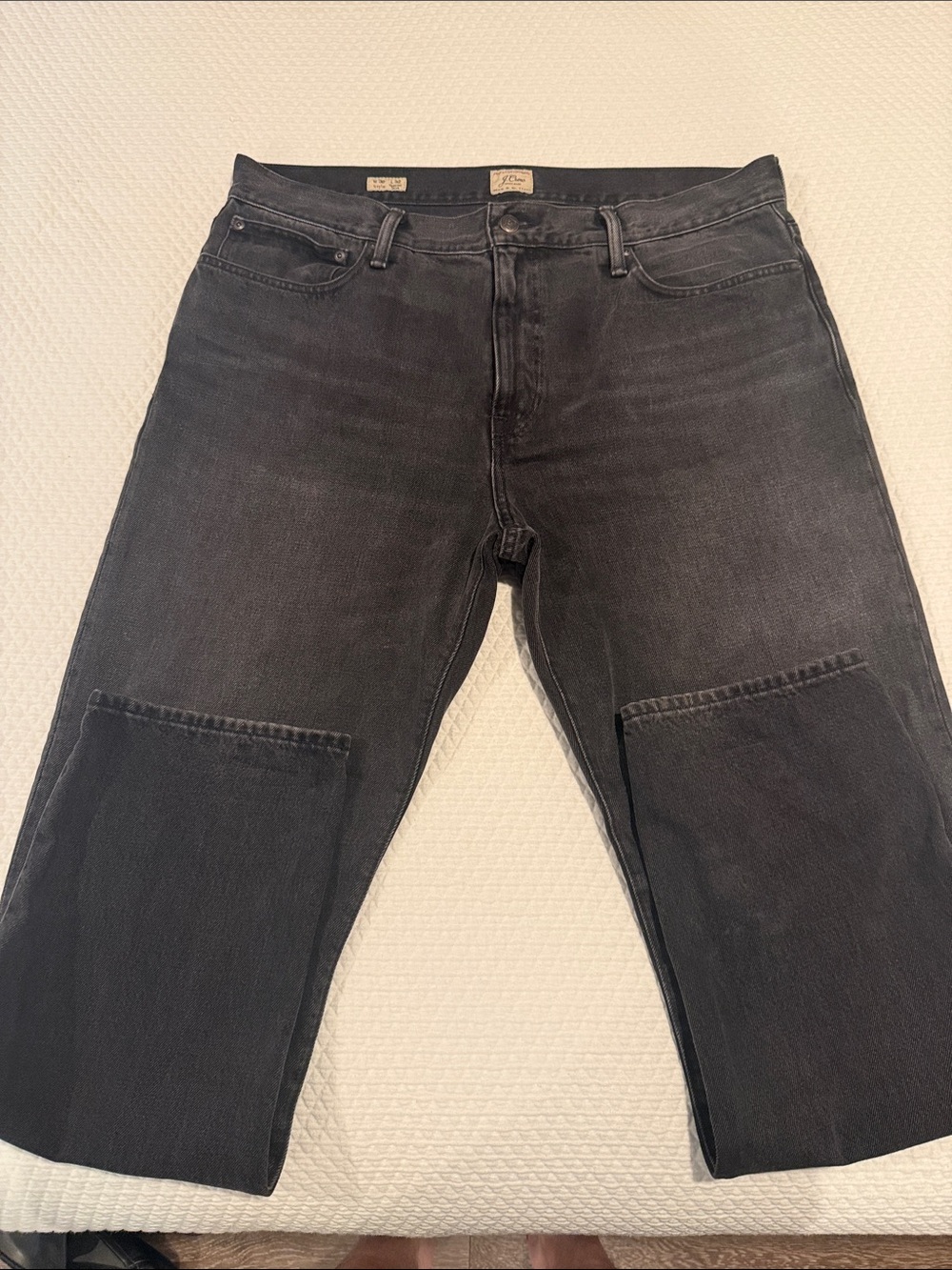 J. Crew Men's Black Classic Straight Jeans 36 x 32